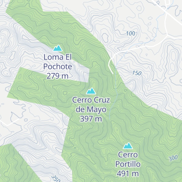 Map of Cerro Cruz de Mayo