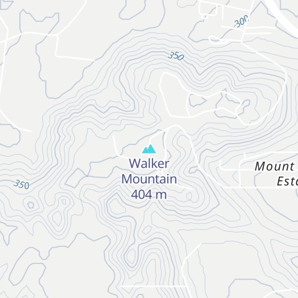 Map of Walker Mountain