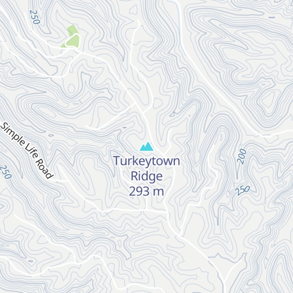 Map of Turkeytown Ridge