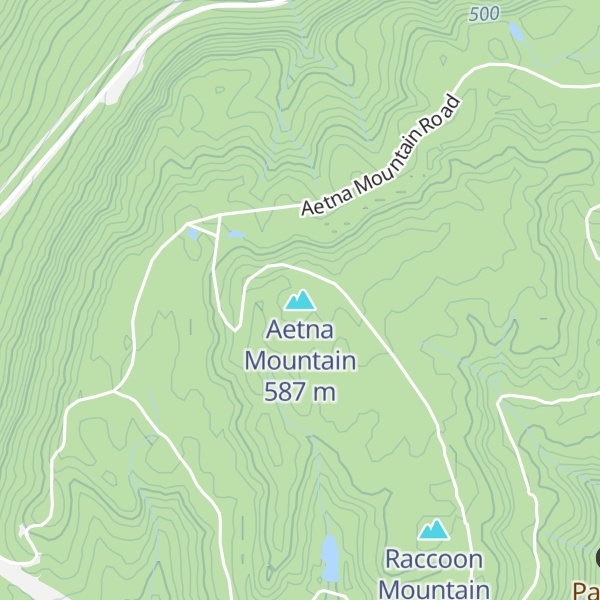 Map of Aetna Mountain