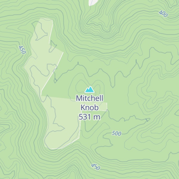Map of Mitchell Knob