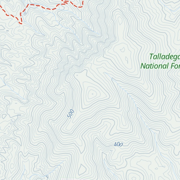 Map of Oakey Mountain