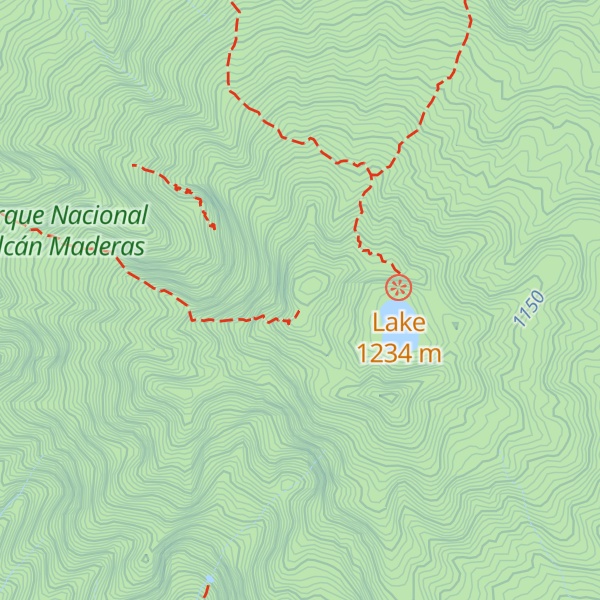 Map of Volcán Maderas