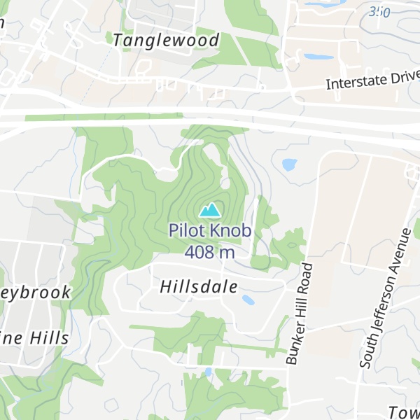Map of Pilot Knob