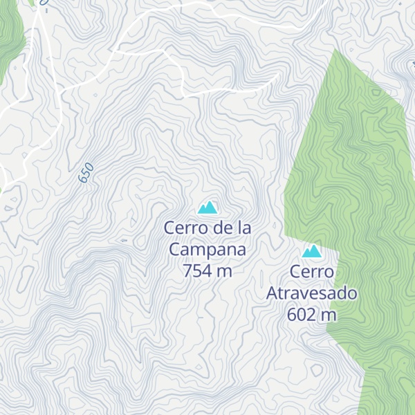 Map of Cerro de la Campana