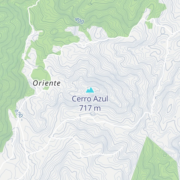 Map of Cerro Azul
