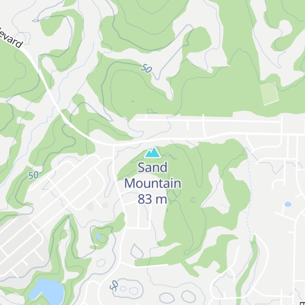 Map of Sand Mountain