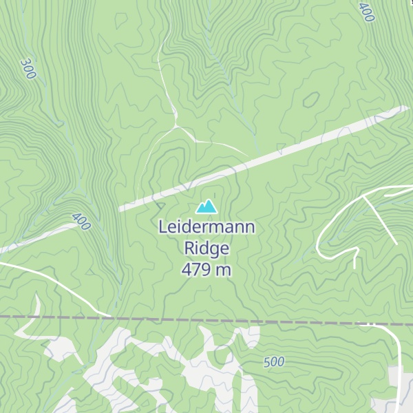 Map of Leidermann Ridge