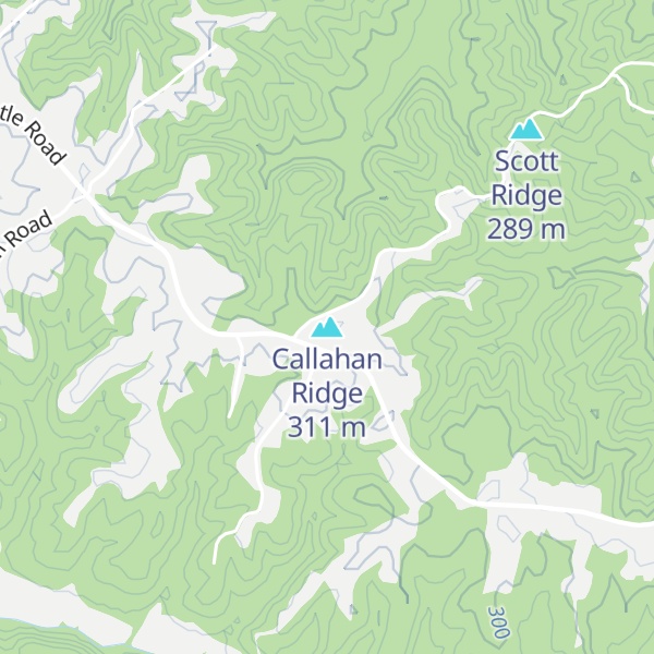Map of Callahan Ridge