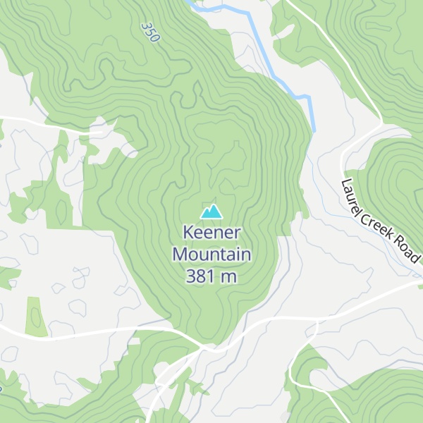 Map of Keener Mountain