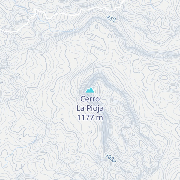 Map of Cerro La Pioja