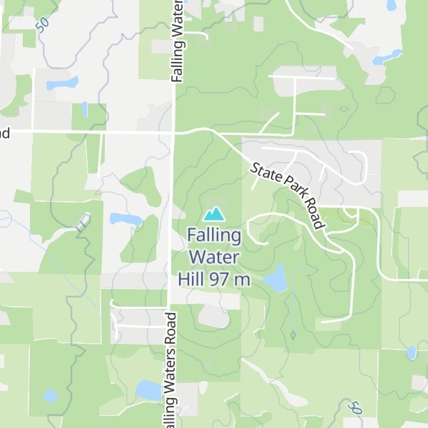 Map of Falling Water Hill