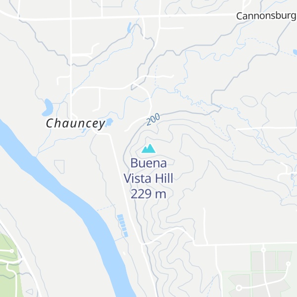 Map of Buena Vista Hill