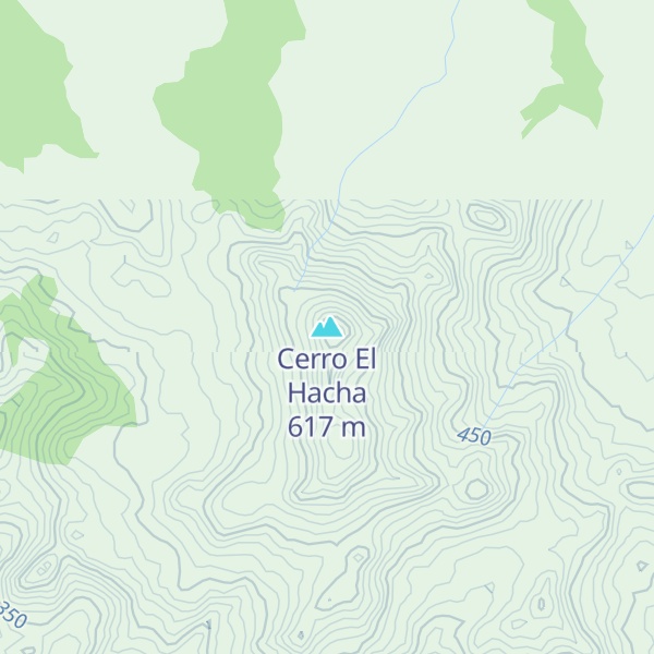Map of Cerro El Hacha