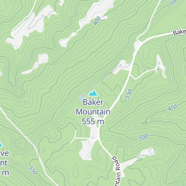 Map of Baker Mountain