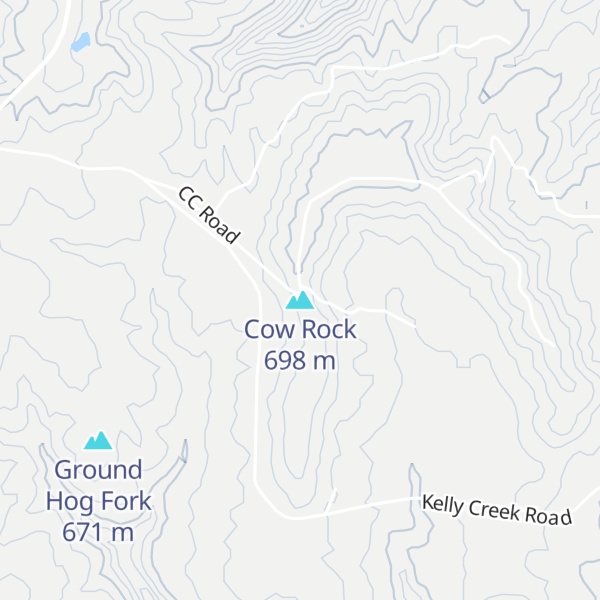 Map of Cow Rock