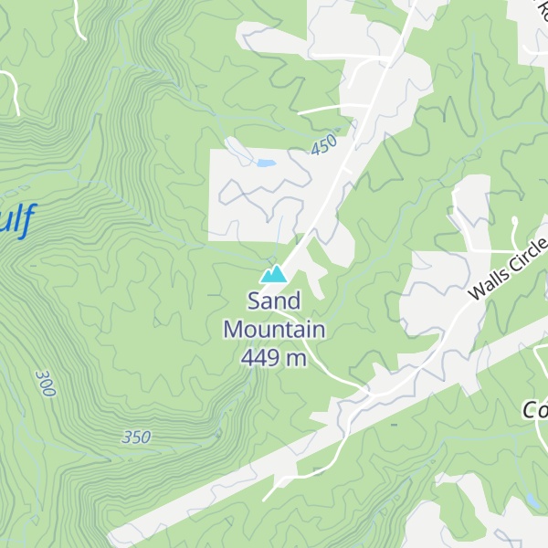 Map of Sand Mountain