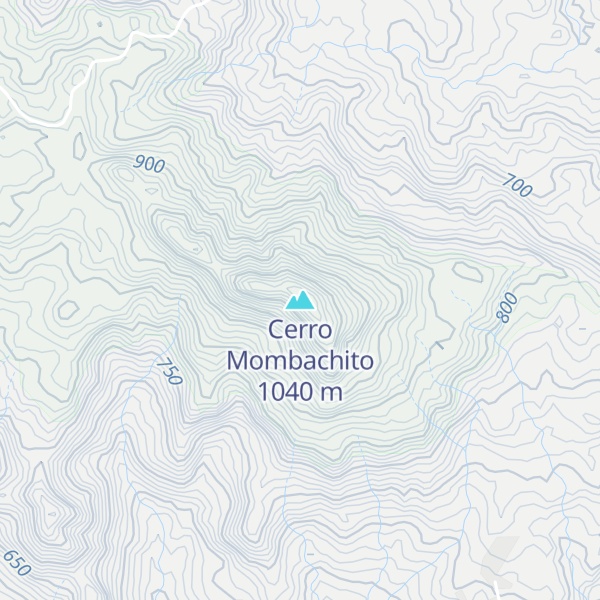 Map of Cerro Mombachito