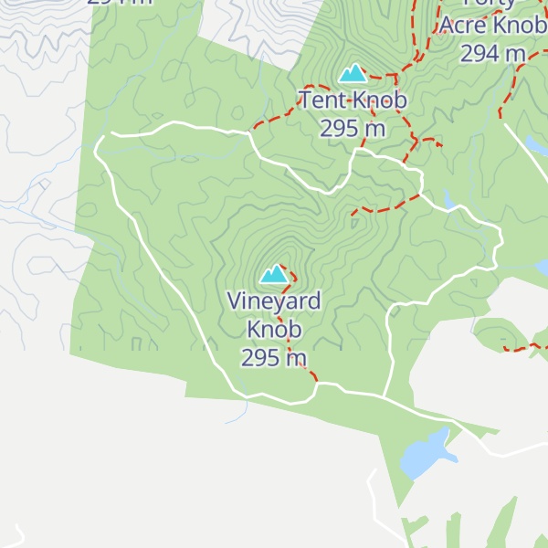 Map of Vineyard Knob