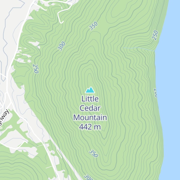 Map of Little Cedar Mountain