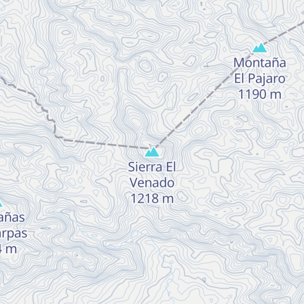 Map of Sierra El Venado