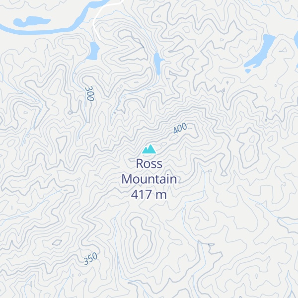 Map of Ross Mountain