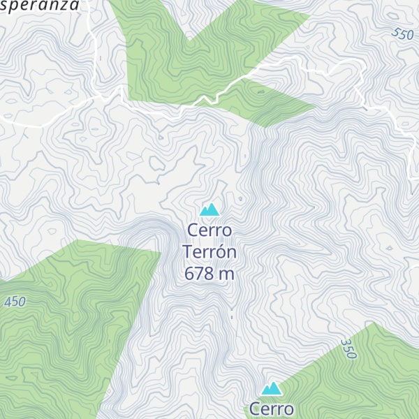 Map of Cerro Terrón