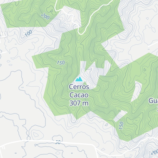 Map of Cerros Cacao