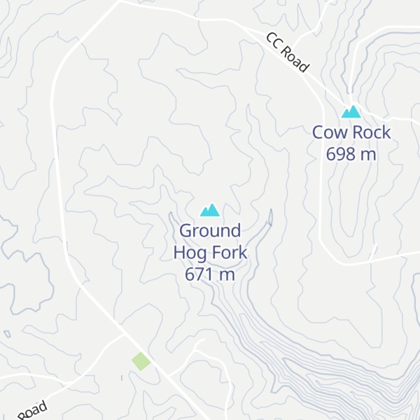 Map of Ground Hog Fork