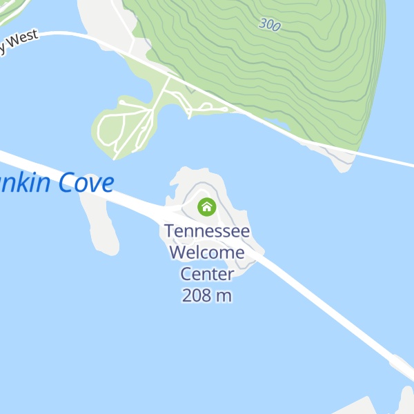 Map of Tennessee Welcome Center