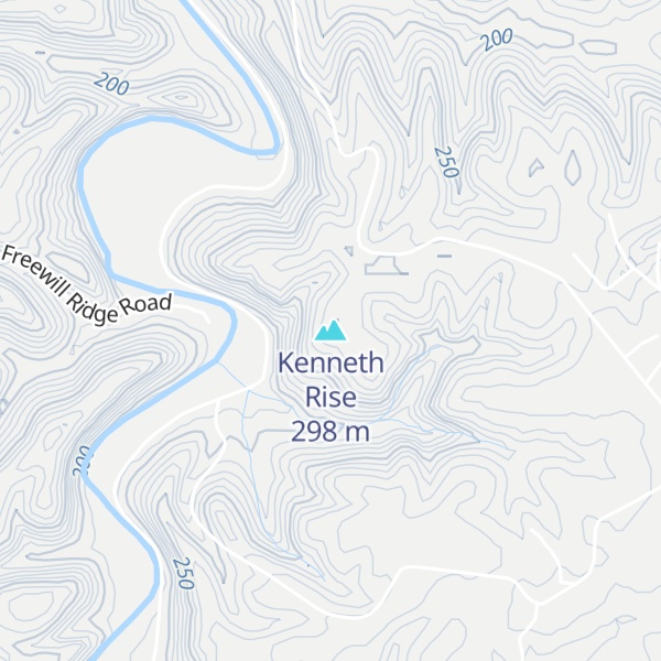 Map of Kenneth Rise