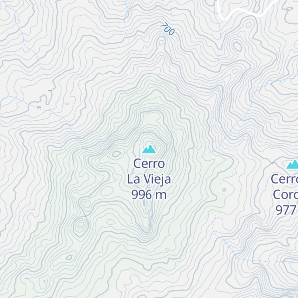 Map of Cerro La Vieja