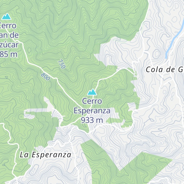 Map of Cerro Esperanza