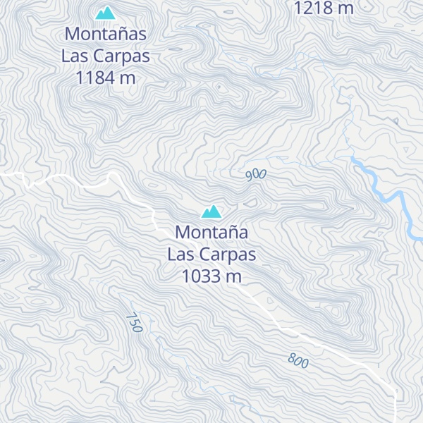 Map of Montaña Las Carpas