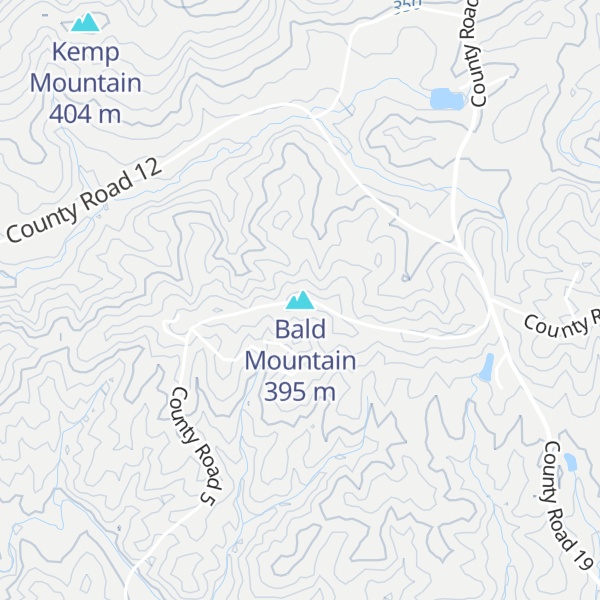 Map of Bald Mountain