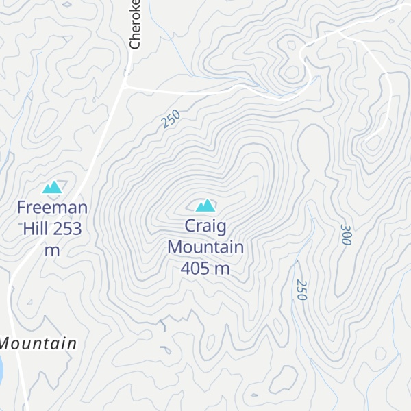 Map of Craig Mountain
