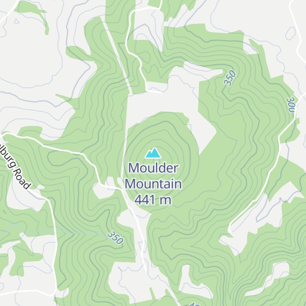 Map of Moulder Mountain
