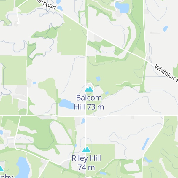 Map of Balcom Hill