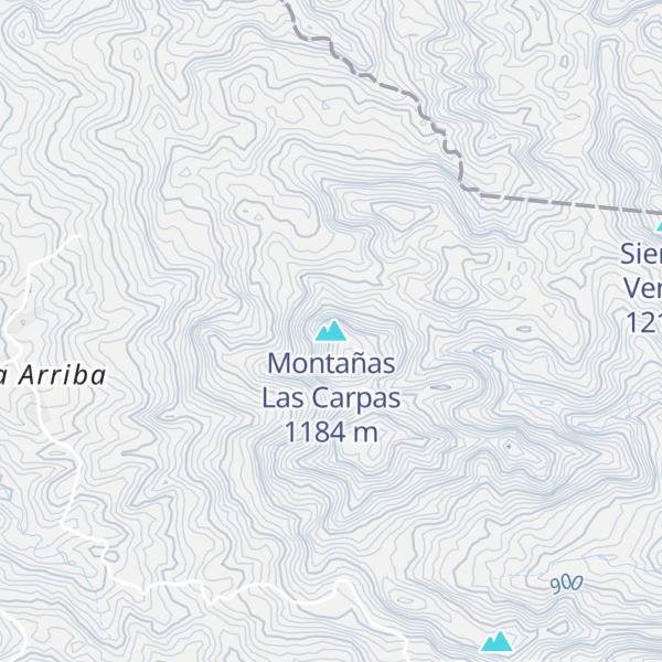 Map of Montañas Las Carpas