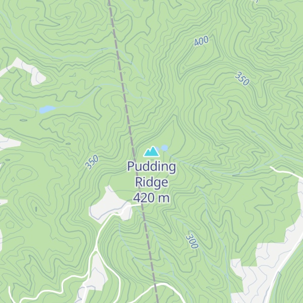 Map of Pudding Ridge