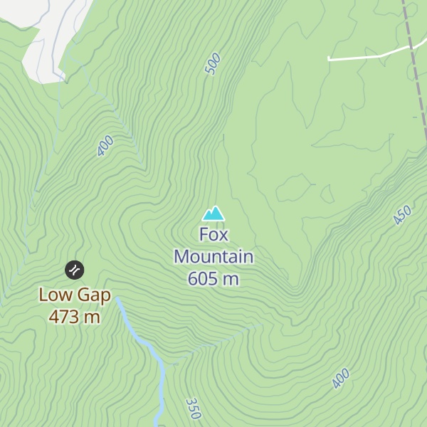 Map of Fox Mountain