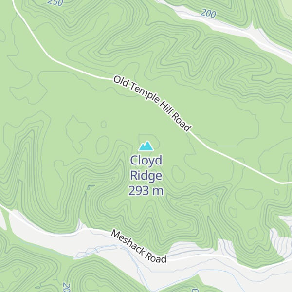 Map of Cloyd Ridge