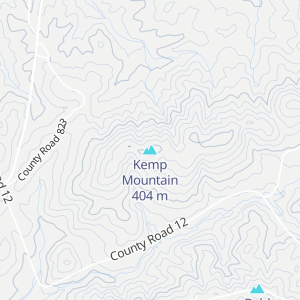 Map of Kemp Mountain