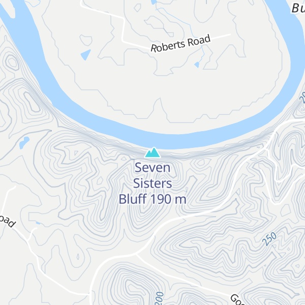 Map of Seven Sisters Bluff