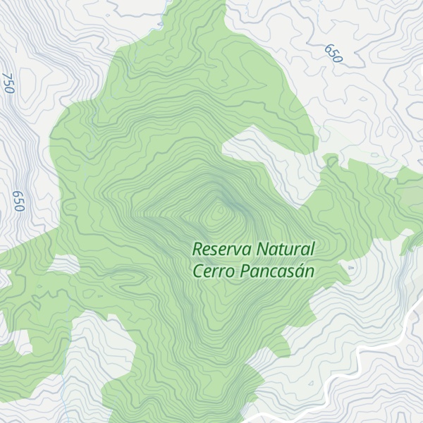 Map of Cerro Pancasán