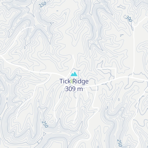 Map of Tick Ridge