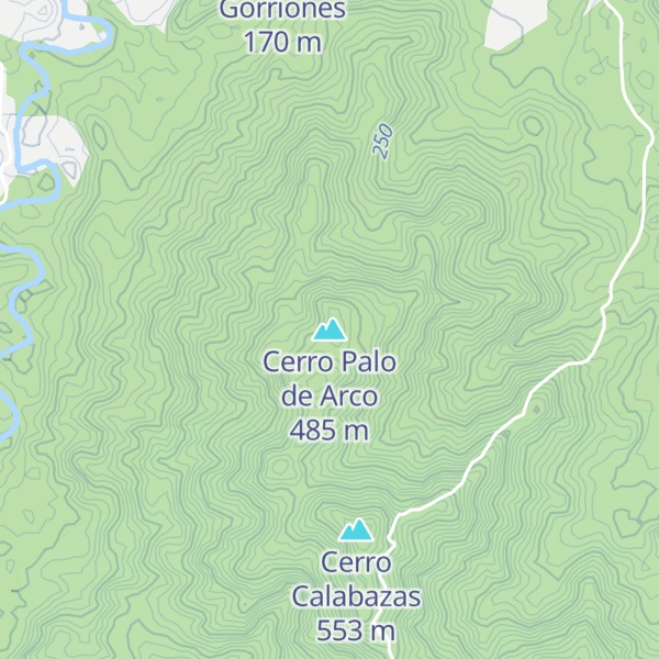 Map of Cerro Palo de Arco