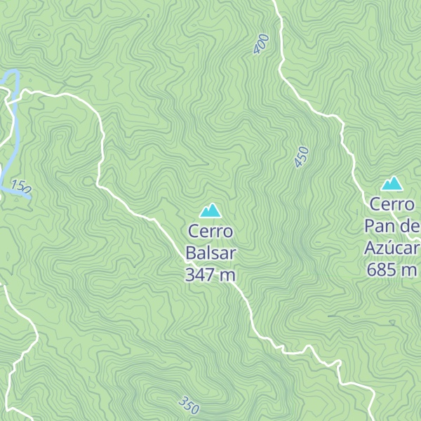 Map of Cerro Balsar