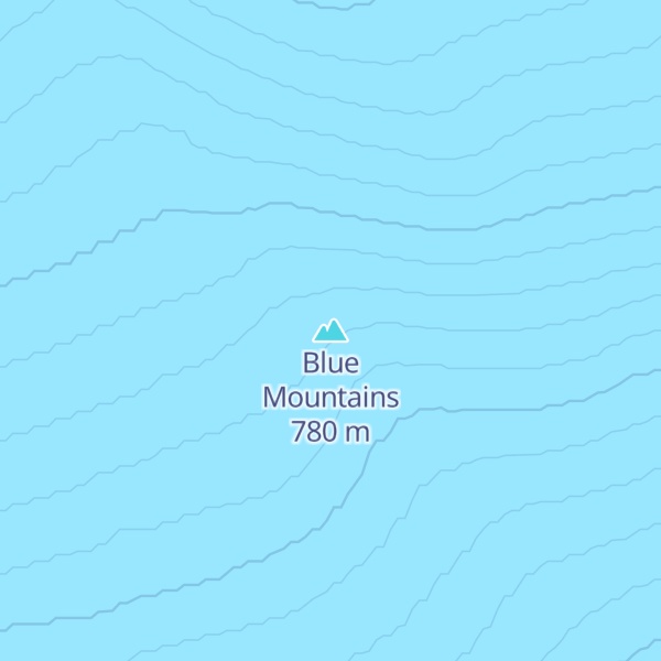 Map of Blue Mountains
