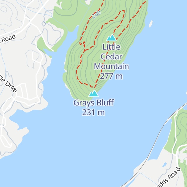 Map of Grays Bluff